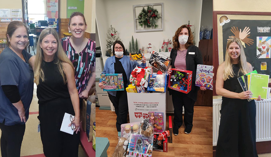 Flagship Dental Group team volunteering at toy drive