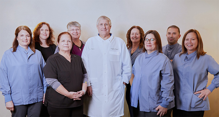 Smiling Longmeadow Massachusetts dentists and team at Flagship Dental Group