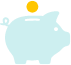 Piggy bank icon