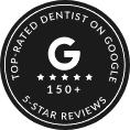 Top Rated Dentist on Google badge