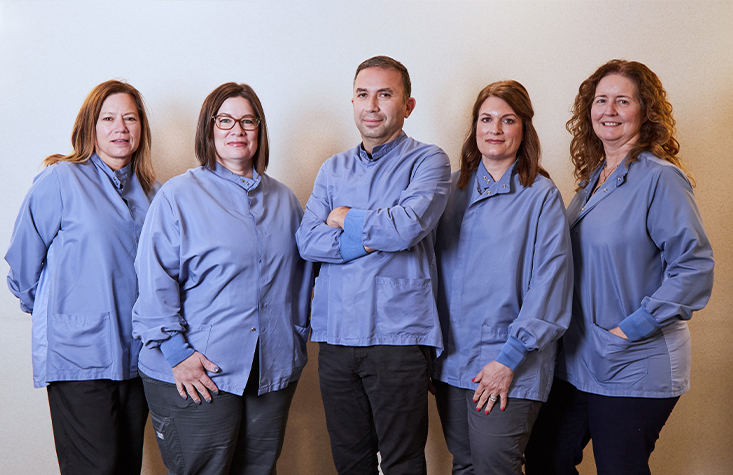 Five clinical team members